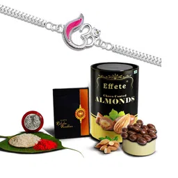 DeoDap Rakhi Roli Chawal Chocolate Coin & Greeting Card rakhi Gift Set-image-12