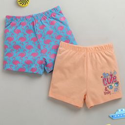 BUMZEE Pack Of 2 Girl Printed High-Rise Shorts-23