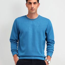 Arrow Men Round Neck Long Sleeves Cotton Sweatshirt-image-50