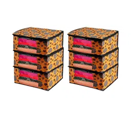 AMAK INC Orange Fabric Multi-Utility Wardrobe Organisers-picture-7