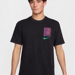 Nike Men Graphic Printed Relaxed Fit Drop-Shoulder Sleeves Cotton Sport T-shirt-image-31
