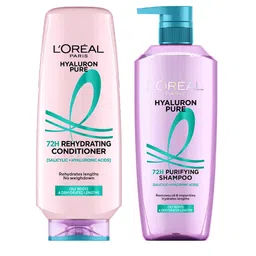LOreal Set Of Hyaluron Pure 72H Rehydrating Shampoo & Conditioner - 975ml-3