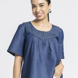 SHAYE Women Casual Denim Top-image-48