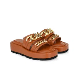 Delize Striped Platform Sandals-21