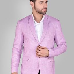 PRINTINDIA Notched Lapel Single Breasted Formal Blazer-image-86