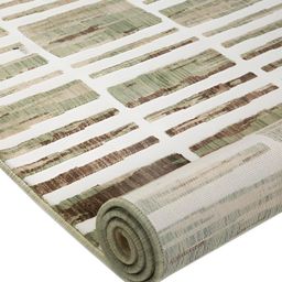 Sapana Carpet-Mats Cream-Coloured Abstract No Shredding Polyester Carpet image 4