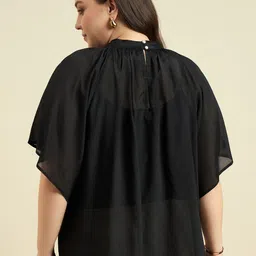 DressBerry Curve Flutter Sleeve Top image 3