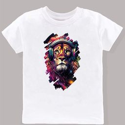 KAVEE Boys Bio Finish Graphic Printed Round Neck Cotton T-shirt-image-34