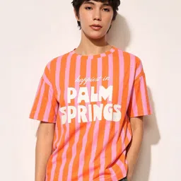 ONLY Women Striped Drop-Shoulder Sleeves T-shirt-image-72