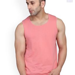 SLOWLORIS Pack Of 2 Sleeveless Bio Washed Combed Cotton Gym Vests-picture-9