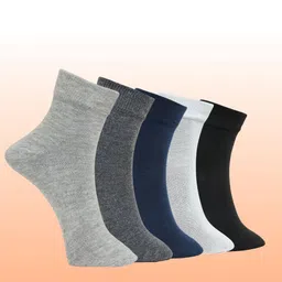 MJE Pack Of 5 Ankle-Length Everyday Lightweight Socks-image-83
