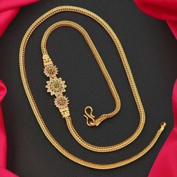 Princy Enterprise Brass Gold-Plated Stone Studded Necklace-image-71