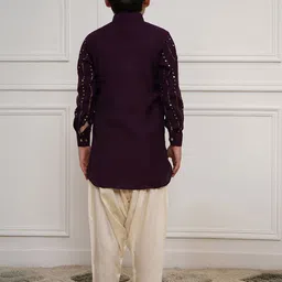 VASTRAMAY Boys Ethnic Motifs Printed Regular Kurta with Pyjamas image 5