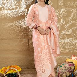 Indo Era Women Regular Kurta with Trousers & Dupatta-image-64