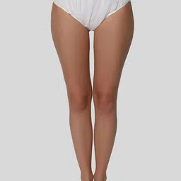 Glamoras Pack Of 10 Disposable Mid-Rise Hipster Briefs GLDISP-PANTY-WHITE-PACKOF10-picture-4