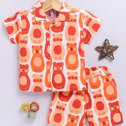 Toonyport Boys Printed Cotton Shirt With Shorts-image-91