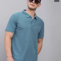 LUX PARKER Men Pack Of 2 Combed Cotton Polo Collar Short Sleeves T-shirts-image-12