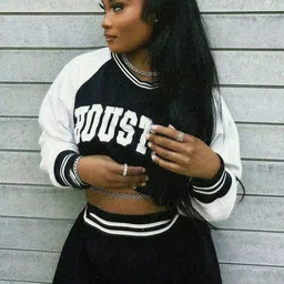 Outzidr Printed Sweatshirt & Mini Skirt Co-Ord Set-image-35