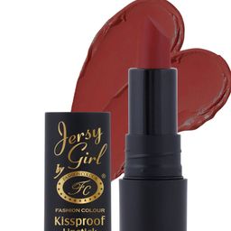 Fashion Colour Jersy Girl Kiss Proof Waterproof Matte Lipstick - Clay Brown - 27-30