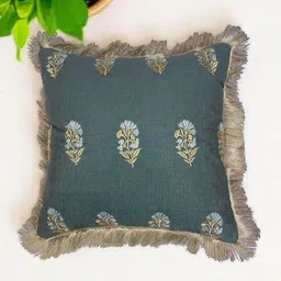 CASA-NEST Teal Set of 5 Square Cushion Covers image 4