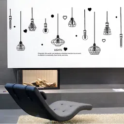 Asian royal Black Lamp Printed Wall Sticker-image-18