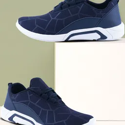 Spotwalk Men Mesh Lace Ups Running Shoes-picture-4