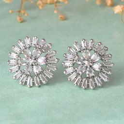 Silvermerc Designs Diamond Shaped Studs Earrings-image-78
