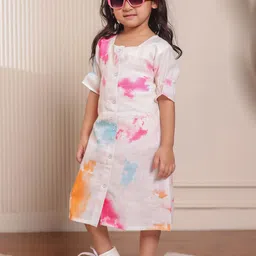 Stuffie Land Girls Tie and Dye A-Line Dress-image-70