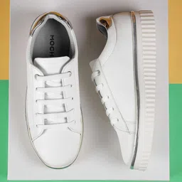 Mochi Women Round Toe Lace-Ups Sneakers-53