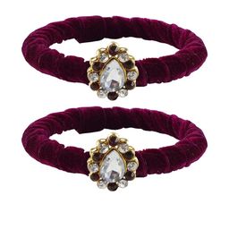 Vidhya Kangan Purple Brass Bangles-image-14