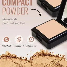 Adbeni HD Matte Finish Pressed Powder -Shade- 02 image 5