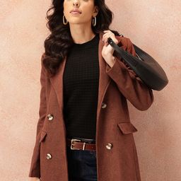 all about you Peak Lapel Collar Double-Breasted Regular Fit Overcoat-picture-40