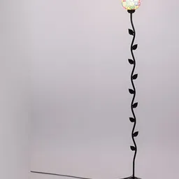 Devansh Black & White Leaf Floor Lamps image 3