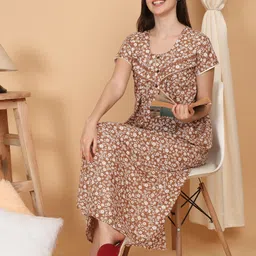 Sweet Dreams Printed Maxi Nightdress-image-22