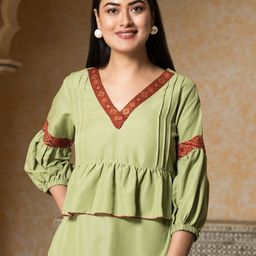 SAHASIKA Crepe Styled Back Top-image-85