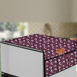 The Furnishing Tree Multi PVC material Printed Refrigerator top Cover-image-92