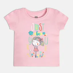 MINI KLUB Girls Short Sleeves Printed Cotton Top-image-71