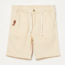 Fame Forever by Lifestyle Kids Boys Solid Regular Fit Mid-Rise Cotton Shorts-image-20
