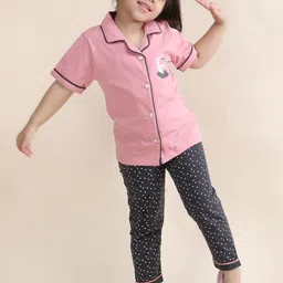 Polka Tots Girls Printed Night suit-picture-31