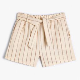 Koton Girls Striped Technology Shorts-image-73