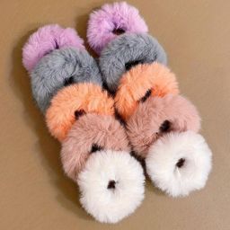 LYKAA Women Fur Ponytail Holders-image-6