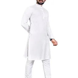 AWM Men Cotton Striped Straight Kurta-image-86