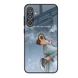 QRIOH Sunflower Spirit Printed Samsung Galaxy A36 5G Glass Back Case-image-91