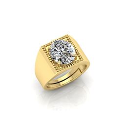 todani jems 4.25 Ratti Zircon Stone Certified Gemstone Gold Plated | Adjustable Ring With Lab Certificate-picture-6