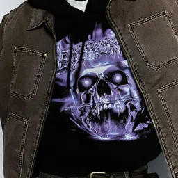 H&M Loose Fit Printed Hoodie-picture-46