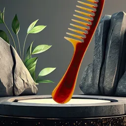 KOLORUP BEAUTY Wide Tooth Comb For Effortless Detangling- Brown-image-45