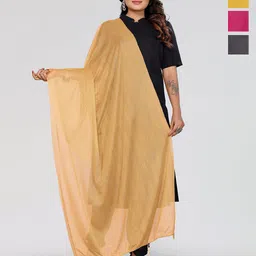 Moda Rapido Selection Of 4 Woven Design Tasselled Dupattas-picture-28