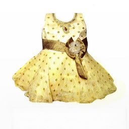 Samjho Fashion Gold Fit & Flare Mini Dress-image-73