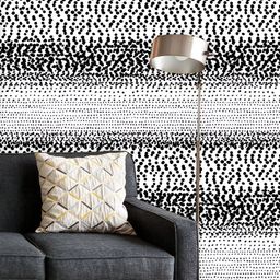ArtzFolio Printed UV-Resistant Anti-Bacterial Polka Dots In Stripes Peel & Stick Wallpaper-image-70