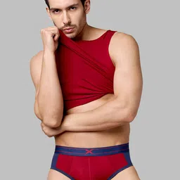 FRENCHIE Men X-Groove Solid Anti Microbial Stretchable Ultra Soft Micro Modal Trunks image 3